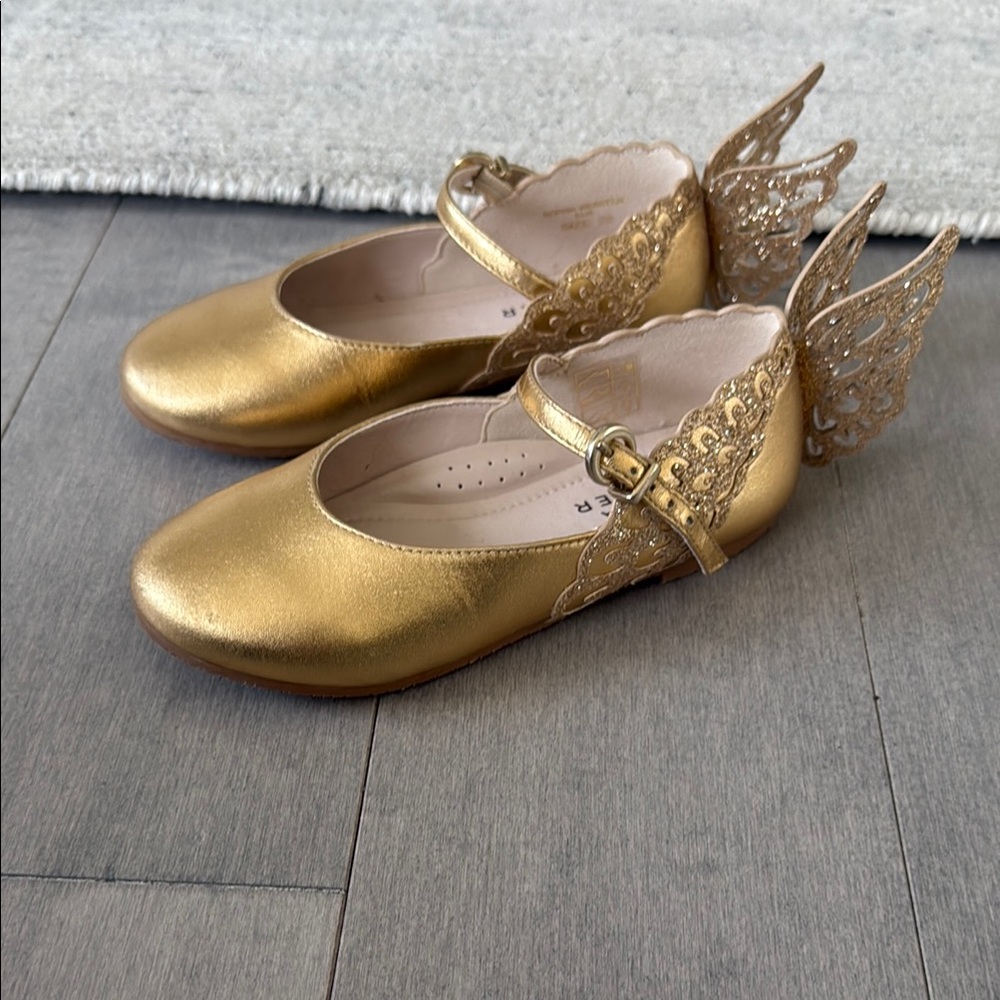 Sophia Webster Gold Mary Jane Shoes size 28